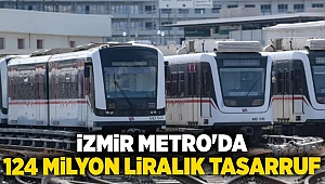 İzmir Metro'da 124 Milyon Liralık Tasarruf