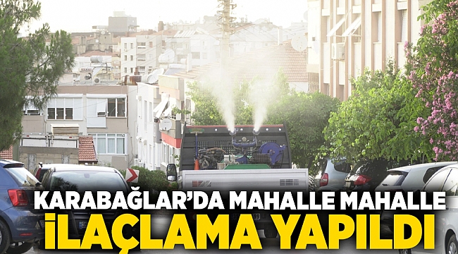 Karabağlar’da mahalle mahalle ilaçlama yapıldı