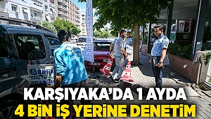 Karşıyaka’da 1 ayda 4 bin iş yerine denetim