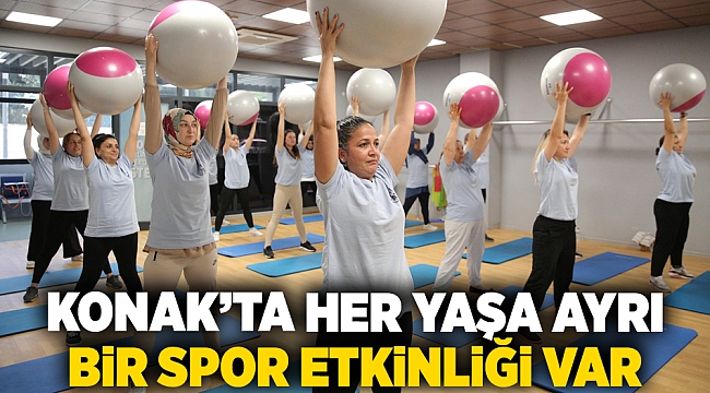 Konak’ta her yaşa ayrı bir spor etkinliği var