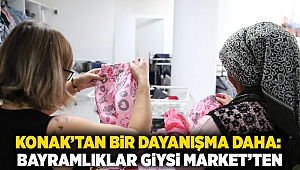 Konak'tan bir dayanışma daha: Bayramlıklar Giysi Market'ten