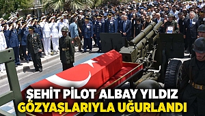 Şehit Pilot Albay Yıldız gözyaşlarıyla uğurlandı