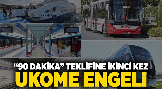 UKOME, İzmir Büyükşehir Belediyesi'nin teklifini ikinci kez reddetti