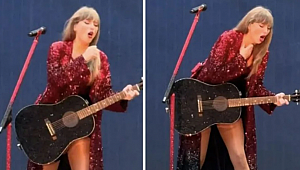 Ünlü şarkıcı Taylor Swift, konserinde yanlışlıkla böcek yuttu