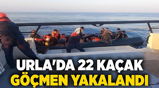 Urla'da 22 kaçak göçmen yakalandı