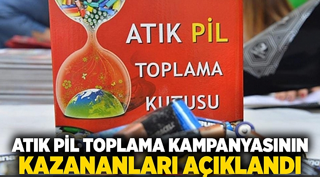 Atık pil toplama kampanyasının kazananları açıklandı