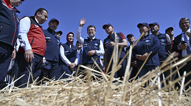 Bakan Yumaklı yerli ve milli buğday çeşitlerinin hasadına katıldı