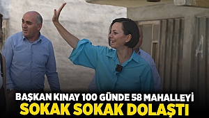 Başkan Kınay 100 günde 58 mahalleyi sokak sokak dolaştı