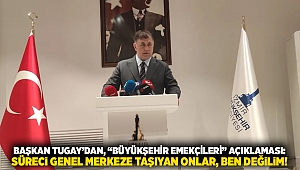 Başkan Tugay'dan, 