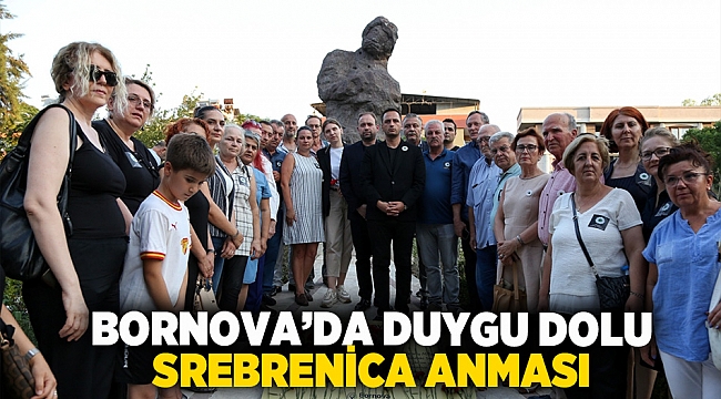 Bornova’da duygu dolu Srebrenica anması