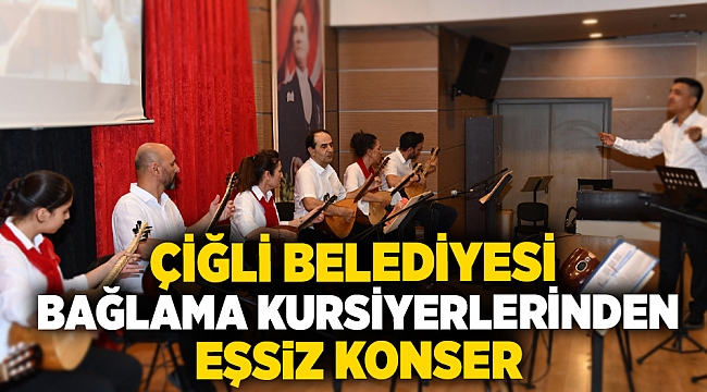  Çiğli Belediyesi Bağlama Kursiyerlerinden Eşsiz Konser