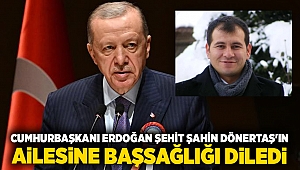 Cumhurbaşkanı Erdoğan Şehit Şahin Dönertaş'ın ailesine başsağlığı diledi