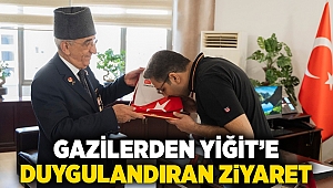 Gazilerden Yiğit’e duygulandıran ziyaret