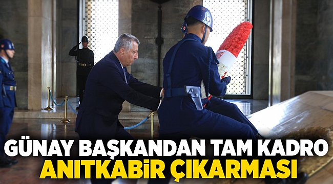 Günay Başkandan Tam Kadro Anıtkabir Çıkarması