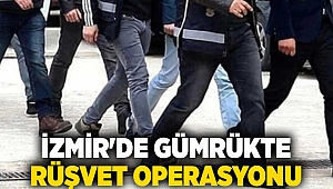 İzmir'de gümrükte rüşvet operasyonu