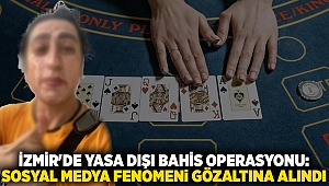 İzmir'de yasa dışı bahis operasyonu: Sosyal medya fenomeni gözaltına alındı