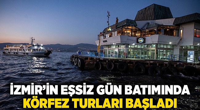 İzmir’in eşsiz gün batımında Körfez turları başladı