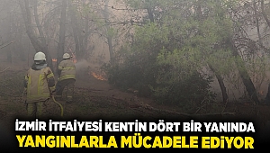 İzmir İtfaiyesi kentin dört bir yanında yangınlarla mücadele ediyor