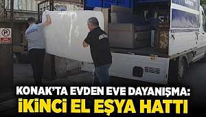 Konak'ta evden eve dayanışma: İkinci El Eşya Hattı