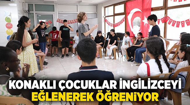 Konaklı çocuklar İngilizceyi eğlenerek öğreniyor