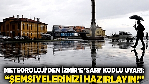 Meteoroloji'den İzmir'e 'sarı' kodlu uyarı: 