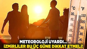 Meteoroloji uyardı... İzmirliler bu üç güne dikkat etmeli!