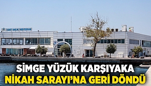 Simge yüzük Karşıyaka Nikah Sarayı’na geri döndü