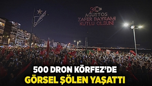 500 dron Körfez’de görsel şölen yaşattı