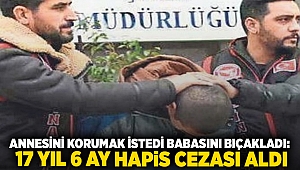 Annesini korumak istedi babasını bıçakladı: 17 yıl 6 ay hapis cezası aldı