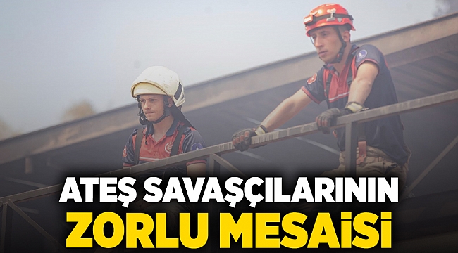 Ateş savaşçılarının zorlu mesaisi