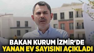 Bakan Kurum İzmir'de yanan ev sayısını açıkladı