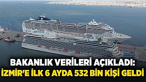 Bakanlık verileri açıkladı: İzmir'e ilk 6 ayda 532 bin kişi geldi