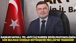 Başkan Saygılı, Tel-Aviv ile kardeş şehir protokolünün son bulması sonrası Büyükşehir Meclisi’ne teşekkür!