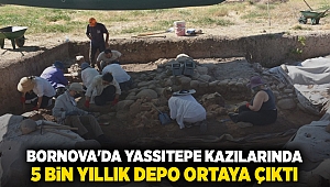 Bornova'da Yassıtepe kazılarında 5 bin yıllık depo ortaya çıktı