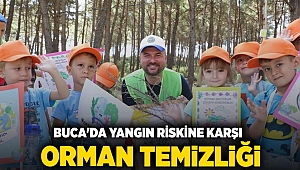  Buca'da yangın riskine karşı orman temizliği