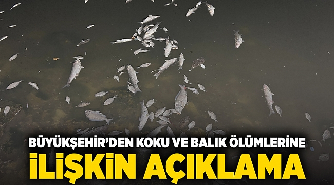 Büyükşehir’den koku ve balık ölümlerine ilişkin açıklama