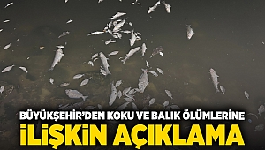 Büyükşehir’den koku ve balık ölümlerine ilişkin açıklama