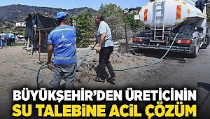 Büyükşehir’den üreticinin su talebine acil çözüm