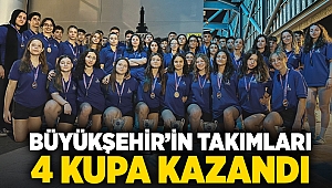 Büyükşehir’in takımları 4 kupa kazandı