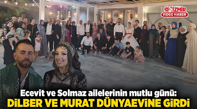 Ecevit ve Solmaz ailelerinin mutlu günü: Dilber ve Murat dünyaevine girdi