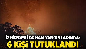 İzmir’deki orman yangınlarında: 6 kişi tutuklandı