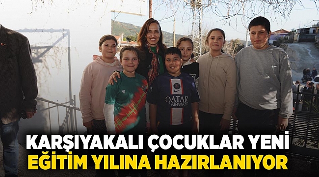 Karşıyakalı çocuklar yeni eğitim yılına hazırlanıyor