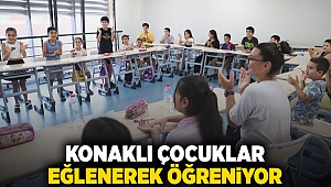 Konaklı çocuklar eğlenerek öğreniyor