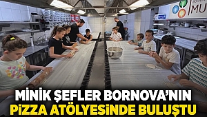 Minik şefler Bornova’nın pizza atölyesinde buluştu