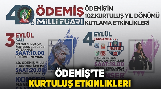 Ödemiş’te kurtuluş etkinlikleri