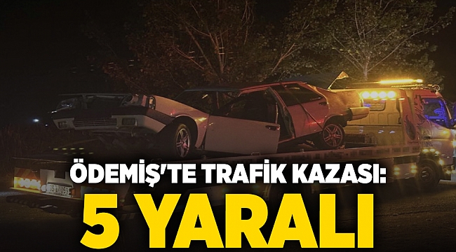 Ödemiş'te trafik kazası: 5 yaralı