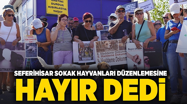 Seferihisar sokak hayvanları düzenlemesine hayır dedi 