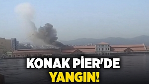 Tarihi Konak Pier'de Yangın Çıktı