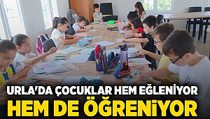 Urla'da Çocuklar hem eğleniyor hem de öğreniyor