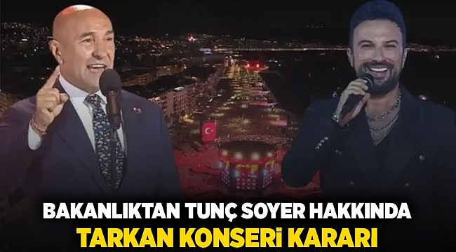 Bakanlıktan Tunç Soyer hakkında 